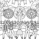 Rainbow High Friendship Fiesta Coloring Page