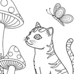 The Panther’s Mystical Hideaway Coloring Page