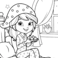 Strawberry Shortcake’s Berry Dream Coloring Page