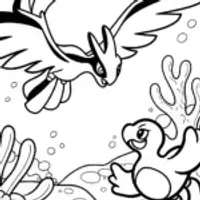 Lugia and the Ocean’s Guardians Coloring Page