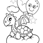 The Rainbow Friends’ Cloud Adventure Coloring Page