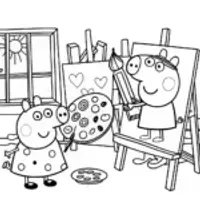 Peppa Pig’s Colorful Art Exploration
