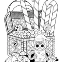 Huggy Wuggy’s Toy Treasure Hunt Coloring Page