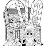 Huggy Wuggy’s Toy Treasure Hunt Coloring Page