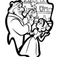 The Beast’s Enchanted Workshop Coloring Page
