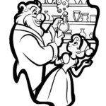 The Beast’s Enchanted Workshop Coloring Page