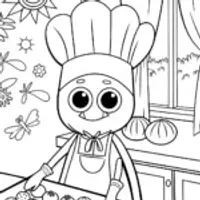 The Spider Chef Coloring Page