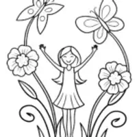Magical Butterfly Dance with Mirabel Coloring Page