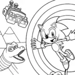 Sonic zooming through a time portal