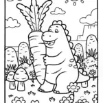 Godzilla’s Garden Adventure Coloring Page