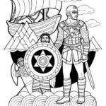 Captain America’s Historical Journey Coloring Page