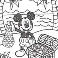 Mickey Mouse on a treasure quest