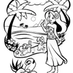Jasmine’s Secret Oasis Adventure Coloring Page