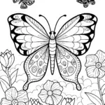 Butterfly of the Enchanted Garden Coloring Page