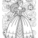 The Princess of Time Coloring Page