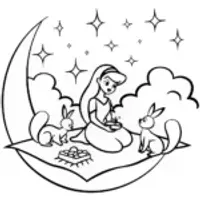 Jasmine’s Starry Soiree Coloring Page