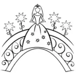 The Princess of Shadows and Light Coloring Page