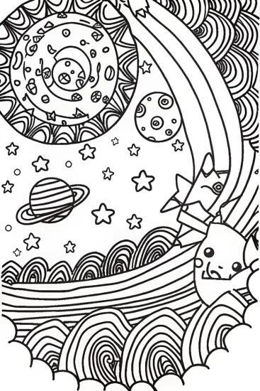 A coloring page of Vortexion Legendary Pokémon Coloring Page