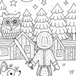 Demon Slayer Guardian Spirits Coloring Page