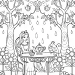 Jasmine’s Dreamy Tea Blossom Coloring Page
