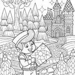 Luigi’s Treasure Map Adventure Coloring Page