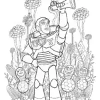 Buzz Lightyear’s Galactic Sports Day Coloring Page
