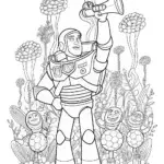 Buzz Lightyear’s Galactic Sports Day Coloring Page