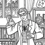 Miles Morales: Science in Action Coloring Page