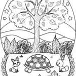 The Autumn Storyteller Coloring Page