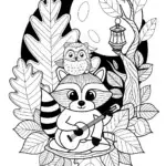 Moonlit Harvest Celebration Coloring Page
