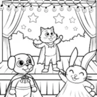 The Great Halloween Costume Contest Coloring Page