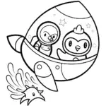 Octonauts’ Galactic Adventure Coloring Page