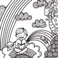 Rainbow Dreams Coloring Page