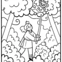 Demon Slayer and Spirit Animal Coloring Page