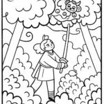 Demon Slayer and Spirit Animal Coloring Page