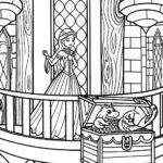 Barbie’s Enchanted Castle Adventure Coloring Page
