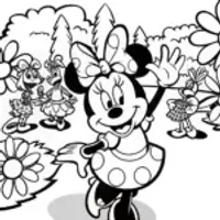 Minnie Mouse’s Garden Parade Coloring Page