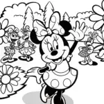 Minnie Mouse’s Garden Parade Coloring Page