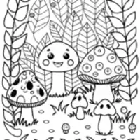 Banban’s joyful garden escapade coloring page