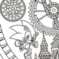 Sonic’s Time Travel Adventure Coloring Page