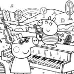 Peppa Pig’s Magical Musical Adventure Coloring Page