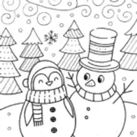 Squishmallow Winter Wonderland Coloring Page