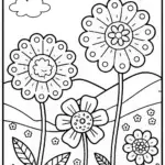 Flower Guardians of the Seasons Coloring Page