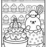 Squishmallow Bake-Off Coloring Page