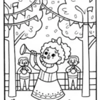 Mirabel’s Magical Music Festival Coloring Page