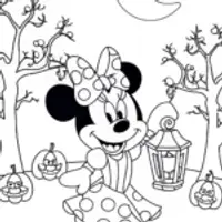 Minnie Mouse’s Enchanted Lantern Festival Coloring Page