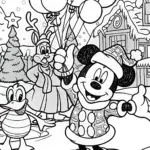 Mickey Mouse and Friends’ Christmas Parade Coloring Page