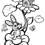 Banban’s Enchanted Garden Climb Coloring Page