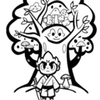 The Guardian of the Forest Coloring Page