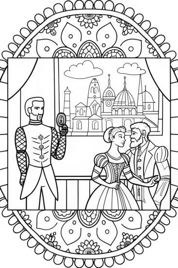 A coloring page of Avengers’ Time-Travel Expedition Coloring Page